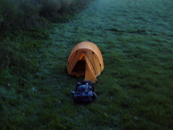 P20105120147	My tent by Kingcombe Lane.