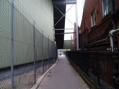 P20105200020	The path through the factory in Trowbridge.