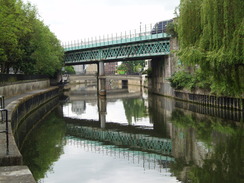 P20105200109	An ornate railway bridge in Bath.