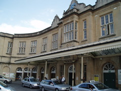 P20105200141	The frontage of Bath Spa station.