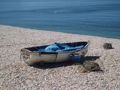 P20105220020	A boat on the beach in Chiswell.