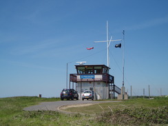 P20105220128	The coast watch hut near Portland Bill lighthouse.