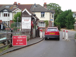 P20106300065	The toll bridge at Eling Wharf.