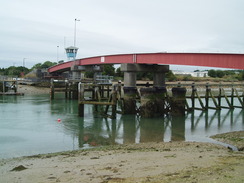 P20107070067	The sliding footbridge across the River Arun.