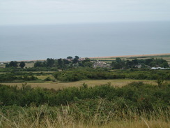 P20108080010	Looking down over West Bexington.