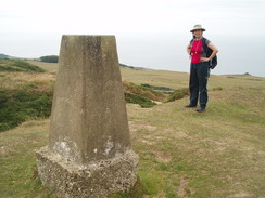 P20108080028	Sencan and Abbotsbury Castle trig pillar.