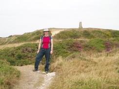 P20108080030	Sencan and Abbotsbury Castle trig pillar.