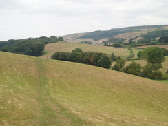 P20108080058	The path heading east from Abbotsbury to West Elworth.