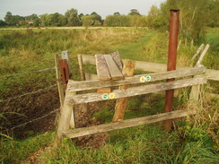 P20109130044	A rustic squeeze stile.