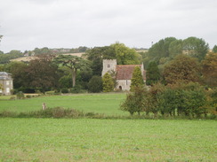 P20109130130	A distant view of Odstock church.