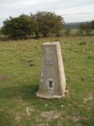 P2010A180107	The trig pillar at Farley Mount.