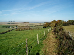 P2010A250070	The path between Middle Winterslow and West Winterslow.