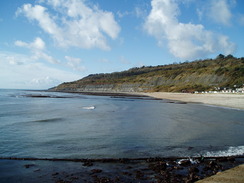 P2010B060063	The cliffs to the west of the Cobb, Lyme Regis.