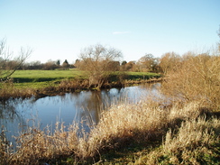 P2010C091100	The Stour near the Parley Court Golf Course.