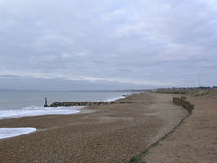 P20111021210	The beach near Hengistbury Head.