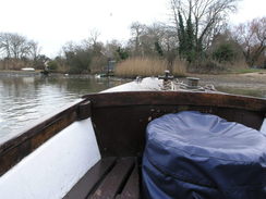 P20111021354	Taking the Wick Ferry across the Stour.