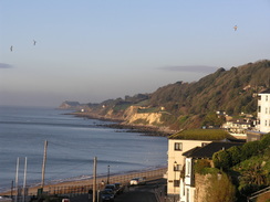 P20111201755	The view west along the coast from Ventnor.