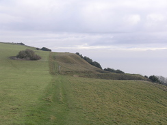 P20111201799	Heading west along the clifftop towards Niton.