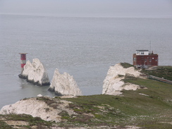 P20111242134	Looking down over the Needles.