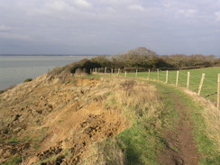 P20111272396	Following the path northeastwards beside Thorness Bay.