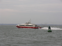 P20111272435	A RedJet heading out of West Cowes.