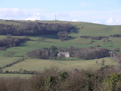 P20112142887	A distant view of Appuldurcombe House.