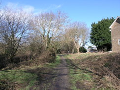 P20112142895	The old railway line in Wroxall.