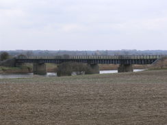 P20113213455	The old railway bridge over the Relief Channel to the south of Wiggenhall St Mary Magdalen.