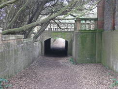 P20114074344	The path under part of the grounds of SIzewell Hall.