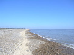 P20114084583	Heading south along the beach towards Dunwich.