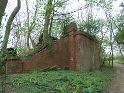 P20114134627	The abutment of an old railway bridge.