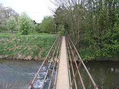 P20114134703	The footbridge over the River Witham near Westborough church.