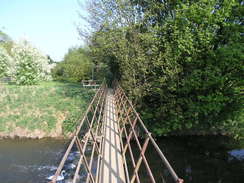 P20114184792	The footbridge over the River Witham in Westborough.