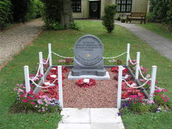 P20115175600	A memorial outside Woodhall Spa museum.