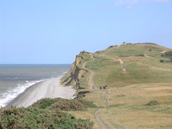 P20115246323	Following the cliffs eastwards towards Sheringham.