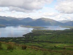 P2011DSC00145	Looking down over the southern end of Loch Lomond.