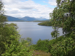 P2011DSC00166	The view north up Loch Lomond from Craigie Hill.