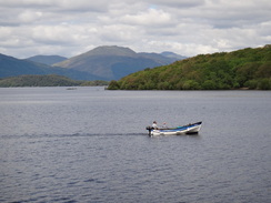 P2011DSC00169	A boat in Loch Lomond.