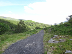 P2011DSC00370	The track heading northeastwards up Glen Falloch.