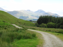 P2011DSC00433	Heading along the trail towards Auchtertyre.