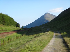 P2011DSC00472	Following the old military road north towards Allt Kinglass.