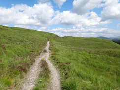 P2011DSC00505	The path climbing up towards Mam Carraigh.