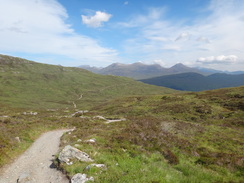 P2011DSC00680	The descent down towards the Allt a' Choire Odhair-bhig.