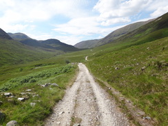 P2011DSC00761	Heading west along the Lairig towards Tigh-n-a-Sleubhaich.