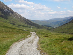 P2011DSC00765	Heading west along the Lairig towards Tigh-n-a-Sleubhaich.