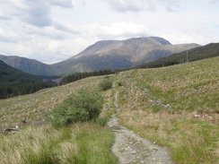 P2011DSC00819	Heading north towards Fort William, with Ben Nevis ahead.