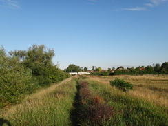 P2011DSC00899	The path heading away from Waterbeach station.