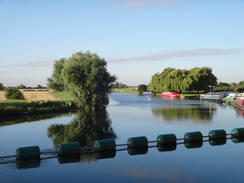 P2011DSC00904	Looking upstream from Bottisham Lock.