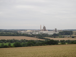 P2011DSC01240	The view down over the plains from the end of the Ketton Drift.