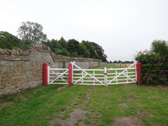 P2011DSC01322	Gates guarding Ermine Street.